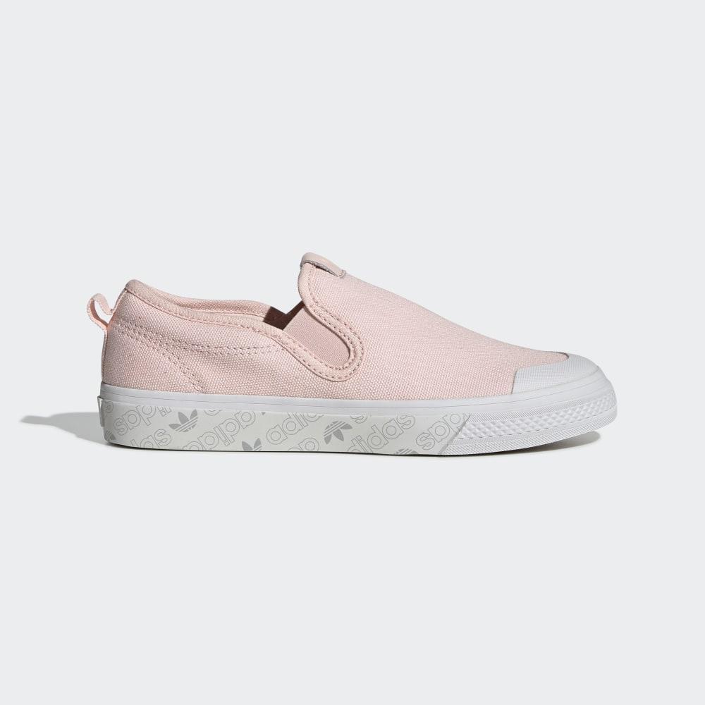 Adidas Women's Nizza Slip on Pink/White Ireland EE4868